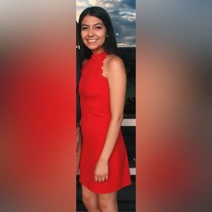 Red Mini Dress Size XS